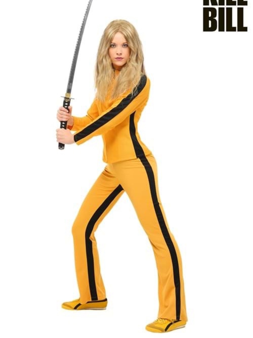 Miramax Kill Bill Women’s XS Beatrix Kiddo Yellow 2 Piece Costume